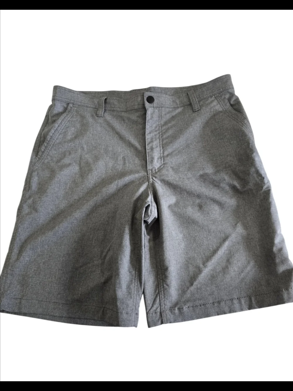 G.H. Bass & Co. Men's Gray Flat-Front Shorts Size 34W 10L *